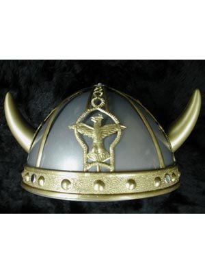 PARTY DISCOUNT ® Helm Wikinger grau-gold für Kinder von KÖRNER Festartikelimport GmbH