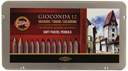 Koh-I-Noor GIOCONDA 8827 - Zeichenset Pastellstifte/Pastellkreiden in Metallbox, 12er Set Koh-I-Noor GIOCONDA 8827 - Zeichenset Pastellstifte/Pastellkreiden in Metallbox, 12er Set von KOH-I-NOOR