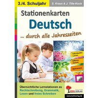 Weimann, V: Stationenlernen Deutsch ...Kl 3-4 von KOHL VERLAG Der Verlag mit dem Baum