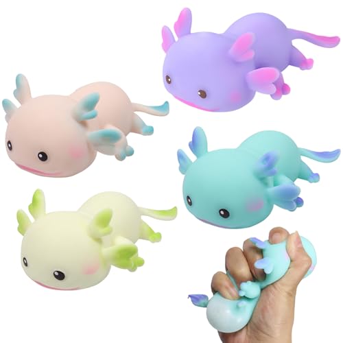 4 Stück Axolotl Spielzeug, Axolotl Squishy, Niedliche Axolotl Squeeze Toy, Anti Stress Spielzeug, Stress Toy für Erwachsene und Kinder, Stress Relief Squishy Ball, Squeeze Ball für Party, Geburtstags 4 Stück Axolotl Spielzeug, Axolotl Squishy, Niedliche Axolotl Squeeze Toy, Anti Stress Spielzeug, Stress Toy für Erwachsene und Kinder, Stress Relief Squishy Ball, Squeeze Ball für Party, Geburtstags von KOIROI