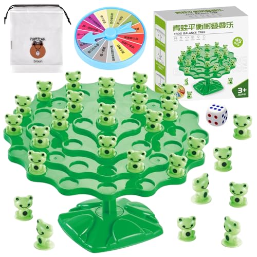 Frosch Balance Mathematik Spiel, Waage für Kinder Toad, Frosch Balance Zählspielzeugwaage, Frosch Balance Zählen Spielzeug, Mathe Waage Montessori Spielzeug für Familientreff (B) von KOIROI