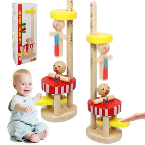 Montessori Spielzeug ab 3 Jahr, Springendes Spielzeug, Clown Springendes Hammerspiel Holzspielzeug, Magnetspiel, Motorikspielzeug Holzspielzeug Kinderspielzeug für 3-12 Jährige Kinder Mädchen Jungen Montessori Spielzeug ab 3 Jahr, Springendes Spielzeug, Clown Springendes Hammerspiel Holzspielzeug, Magnetspiel, Motorikspielzeug Holzspielzeug Kinderspielzeug für 3-12 Jährige Kinder Mädchen Jungen von KOIROI