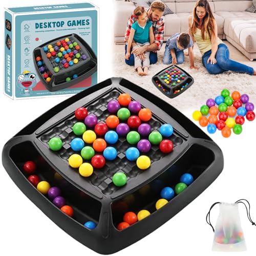 Intellektuelles Schachbrett Doppelduell, Intellektuelles Schachbrett, Elimination Brettspiel, Rainbow Ball Gesellschaftsspiele, Tabletop Familienspiele Partyspiele für Erwachsene Kinder von KOLGEIKJ