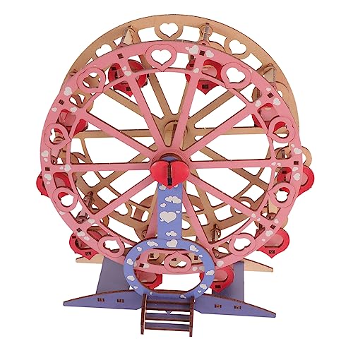 1Stk Modell aus Holz bastelset basteln für Holzkonstruktion bastelzeug für wissenschaftliches Puzzle- Puzzle Riesenrad hölzern KOMBIUDA von KOMBIUDA