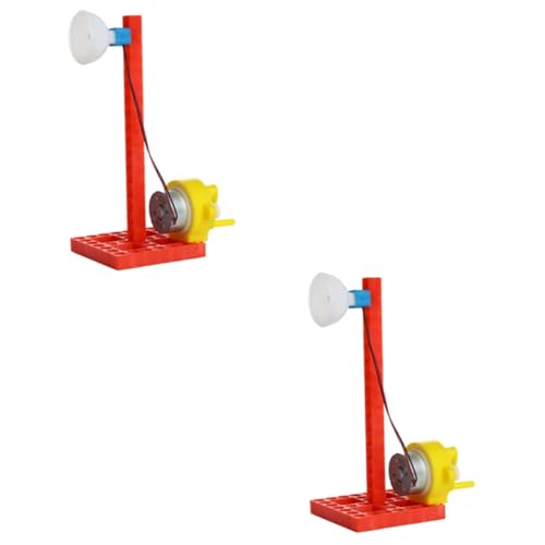 2 Sätze Handgenerator Generator tragbar Kurbelgenerator bastel Set für Kinder Handwerker Set für Kinder manuelles Generatormodell manuelles Generator-Spielzeug Kunststoff KOMBIUDA von KOMBIUDA