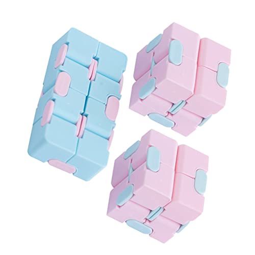 3 Stück Unbegrenzte Kreativität Würfel Rubix Würfel 3D Puzzle Für Kinder Puzzle Handblöcke 3D Labyrinth Kinder Intellektuelles Spielzeug Stressabbau Pp KOMBIUDA von KOMBIUDA