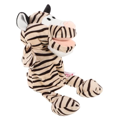 Bauchredner-Handpuppe Hirsch kinderpuppe Mundpuppe mit Zunge Rentier Handpuppe süße Tierhandpuppe Puppen für Stofftiere zum Geschichtenerzählen Tierpuppen Plüsch KOMBIUDA von KOMBIUDA