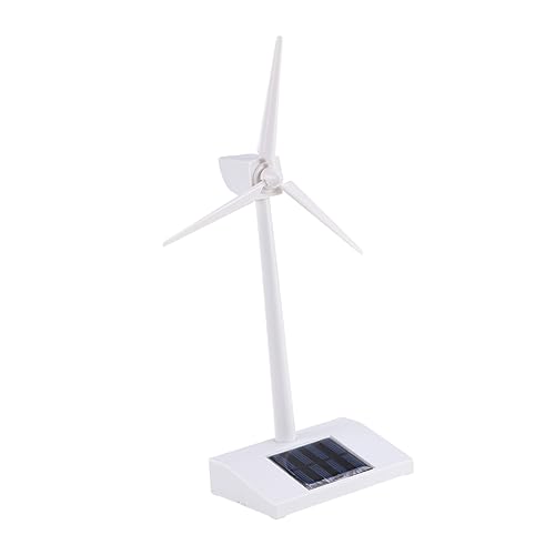 Desktop-Turbinenmodell Windkraftanlagen Modell Einer Windkraftanlage Spielzeug Windmühle Spielzeug für Kinder Windmühle Spielzeug Windmühlen-Modell solarbetriebene Windmühlen Weiß KOMBIUDA von KOMBIUDA