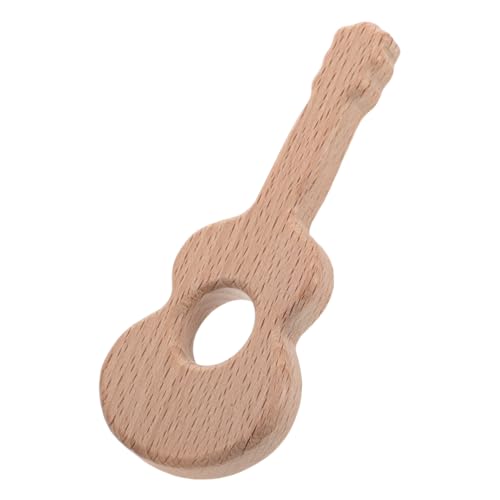 Gitarrenschmuck für holzspielzeug Gitarre Motorikspielzeug Gitarre Greifspielzeug für Kleinkinder Gitarrenmodell Bassgitarrenverzierung Khaki KOMBIUDA von KOMBIUDA