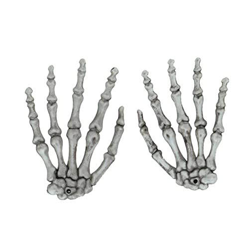 KOMBIUDA 1 Paar Skelett Griff Hand Strudel Halloween-handknochen Horror Kostümkette Sensenmann Halloween-Knochen Skeletthände Halloween-Dekoration Halloween-Dekorationen Im Freien Neon Wand von KOMBIUDA