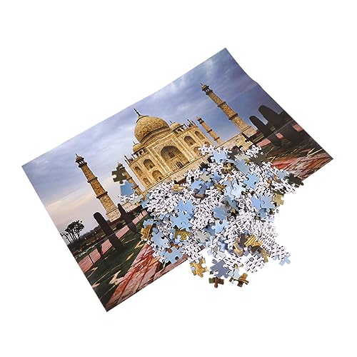 KOMBIUDA Pädagogisches Papierpuzzle 1000 Teile Mahal Jigsaw kreativ sicher für Kinder verbessert die logischen Fähigkeiten von KOMBIUDA