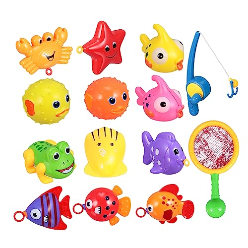 KOMBIUDA 1 Satz Angelspielzeug Kind Wasserspielzeug Schwimmbad Water Toys for Beach Toys for Toys Kid Toys Badewanne Angelspiel magnetisches Angelspiel Plastik von KOMBIUDA