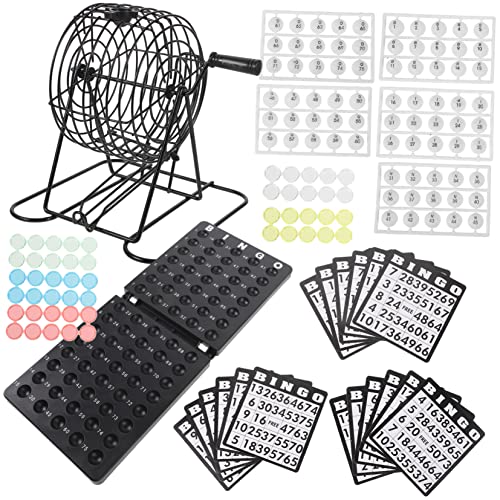 KOMBIUDA 1 Satz Bingo Kidcraft-Spielset Stehtisch Spielzeug elektronisches Schachbrett Partyspiel kinderspielzeug Spielzeug für Kinder Fun Toy Spielzubehör Lotterie Rollenkäfig Metall von KOMBIUDA