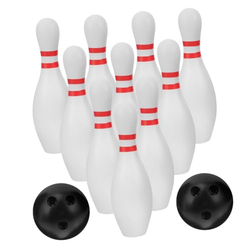 KOMBIUDA 1 Satz Bowlingkugel Kinderspiele Bowlingkugelhalter Jungs- Bowling Set lernspielzeug Toys Indoor- Bowling- Plastik von KOMBIUDA