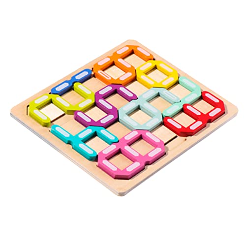 KOMBIUDA 1 Satz Digitales Labyrinth -Puzzle pädagogisches Kinderspielzeug Kleinkindspielzeug für Kinder kindergeschenke Puzzle-Spielzeug pädagogisches Puzzlespielzeug hölzern von KOMBIUDA