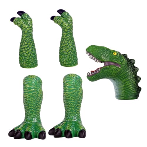 KOMBIUDA 1 Satz Dinosaurier-handpuppenspielzeug Spielzeuge Fingerpuppen Hand-fingerpuppen- Geschichtenerzählende Fingerpuppen Fingerpuppenspielzeug Vinyl Green von KOMBIUDA