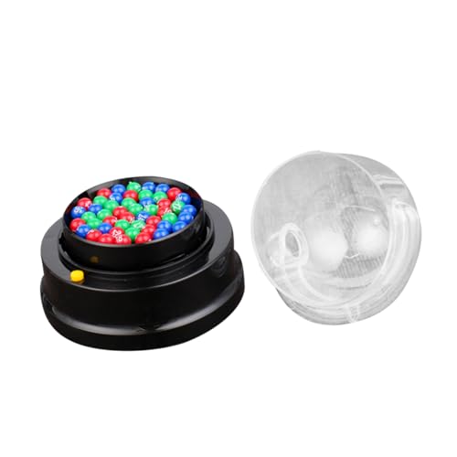 KOMBIUDA 1 Satz Elektrische Lotteriemaschine Mini-Schachbrett Rad Bingo-Ball-Maschine Mini-lotteriemaschine Lotteriebaum Bingo-Maschine Gummiballmaschine Black Plastik von KOMBIUDA