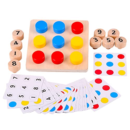 KOMBIUDA 1 Satz Farberkennungsspielzeug Zahnräder Tastatur-zappelspielzeug Sortierspielzeug in Babyform Stapelspielzeug Fingerspitze Puzzle Kinderspielzeug Zum Schrauben Hölzern von KOMBIUDA