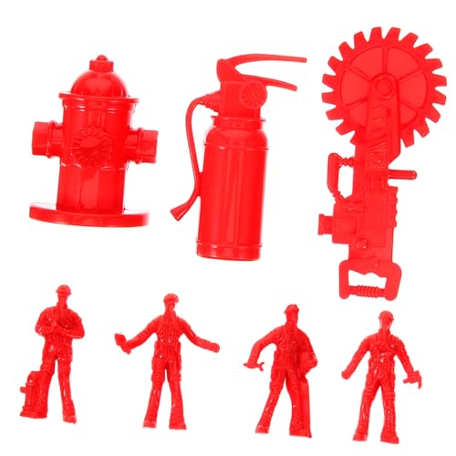 KOMBIUDA Miniatur-feuerwehrstatue Satz Mini-Figuren Realistische Feuerwehrfiguren Für Sandkasten-Spielzeug KOMBIUDA Miniatur-feuerwehrstatue Satz Mini-Figuren Realistische Feuerwehrfiguren Für Sandkasten-Spielzeug von KOMBIUDA