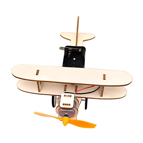 KOMBIUDA 1 Satz Flugzeugmodell für kinderspielzeug Lernspiel pädagogisches DIY-Flugzeugspielzeug Experimentieren Sie mit einem DIY-Holzflugzeug hölzern von KOMBIUDA