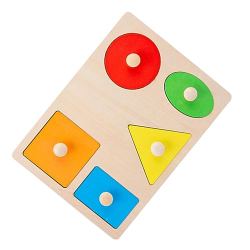 KOMBIUDA 1 Satz Geometrie-Puzzle Mädchen Spielzeug Kinderspielzeug Spielzeug Zum Sortieren Von Formen Spielzeug Für Kinder Alphabet-Tier-Puzzle Denksportaufgaben Für Kinder Holz von KOMBIUDA