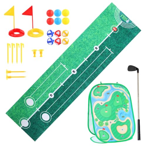 KOMBIUDA Golfspielmatte für Jungen und Mädchen Spielzeug-Golfschläger Kleinkind-Golfset Golfspielset tragbares Golf-Übungsset von KOMBIUDA