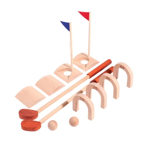 KOMBIUDA 1 Satz Golfspielzeug Outdoor draußen Sport Outdoor Toys Kid Toys Golfspiel Interaktives für hölzern von KOMBIUDA