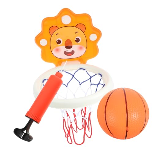 KOMBIUDA 1 Satz Hängender Basketballständer Schwimmbad Korb Reifen drinnen Spiel Tür Mini-Cartoon-Basketballständer Wand-Basketballständer Basketballständer für Jungen Plastik Orange von KOMBIUDA