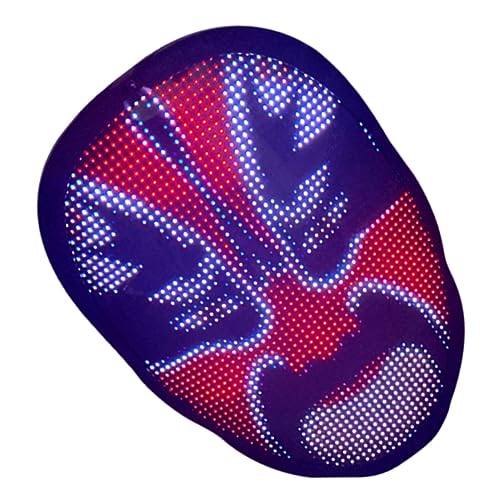 KOMBIUDA 1 Satz Halloween Leuchten Gruseliges Halloween Geister-cosplay-kostüm Halloween Voll Performance-maske Halloween-led-maske Vollgesichtsmaske Volles Gesicht Beängstigend Pvc-linsen von KOMBIUDA