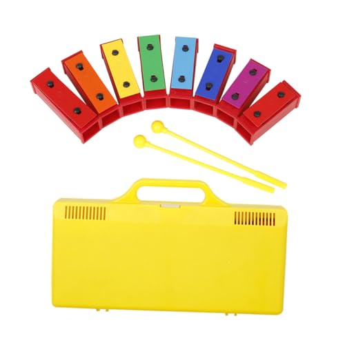 KOMBIUDA 1 Satz Handpercussion Kinder spielset -Musical gestimmtes Instrument Musik Spielzeug musikinstrumente Musical Instruments Musikspielzeug für Kinder Schlagwerk aus Metall Abs von KOMBIUDA