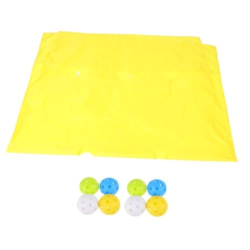 KOMBIUDA 1 Satz Höhlenplane-spielmatte Teambuilding-aktivitätsmatte Bauspiele Gebäudeausrüstung Gruppenlernaktivitäten Hole-tarp-Spiel Teambuilding-übungsaktivitäten Yellow Plastik von KOMBIUDA