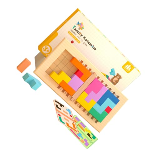 KOMBIUDA 1 Satz Holzblock Denkspiel Für Kinder Hand-Auge Spielzeug Zum Sortieren Von Farben Stammrätsel Spielzeug Zum Sortieren Von Formen Kinder Puzzles Bausteinspielzeug Hölzern von KOMBIUDA