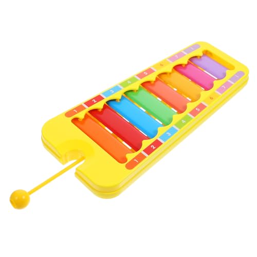 KOMBIUDA 1 Set Xylophon Musikinstrument Für 8 Töne Klopf Piano Mit Schlägel Buntes Percussion Für Frühe Musikalische Bildung Und Motorische Fähigkeiten von KOMBIUDA