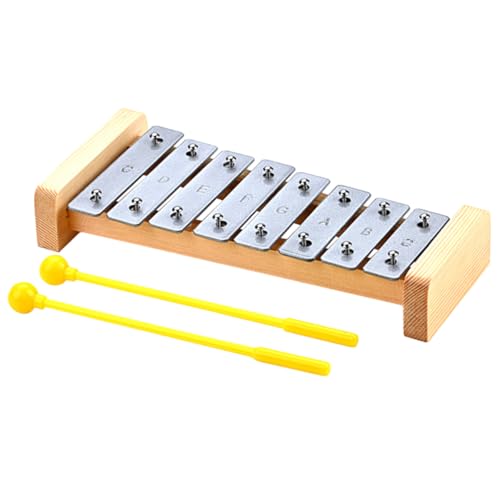 KOMBIUDA 1 Satz Klavier Xylophon Instrument Musik Musical Bildungsspielzeug Pädagogisches Schlagzeug Frühpädagogisches Kleinkind Percussion Holzpercussion Metall von KOMBIUDA