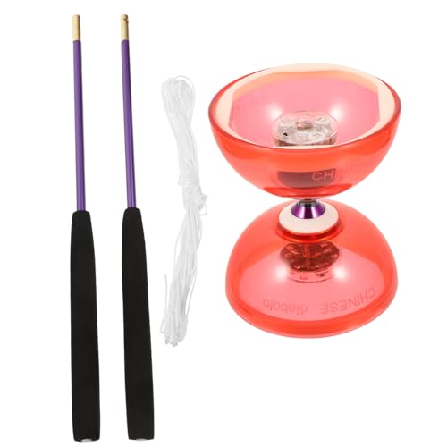 KOMBIUDA 1 Satz Kristall Lager Diabolo draußen Kinderspielzeug klassisches Spielzeug zabawki stymulujące rozwój Educational Toys Kristalldiabolo Chinesisches Jo-Jo für Kinder Zijin-Lager von KOMBIUDA