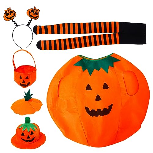 KOMBIUDA 1 Satz Kürbis-halloween-kostüm Kürbis Kinderkleid Halloween-kürbishut Halloween-kostüm Für Kürbis-cosplay-kostüm Kürbiskleid Für Erwachsene Halloween-party-anzug Tuch Orange KOMBIUDA 1 Satz Kürbis-halloween-kostüm Kürbis Kinderkleid Halloween-kürbishut Halloween-kostüm Für Kürbis-cosplay-kostüm Kürbiskleid Für Erwachsene Halloween-party-anzug Tuch Orange von KOMBIUDA