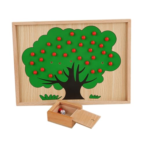 KOMBIUDA Montessori Für Äpfel Baum Zahlen Matching Äpfel Lernspielzeug Für Kleinkinder Pädagogisches Zur Der Mathematikfähigkeiten DIY Baumspielzeug von KOMBIUDA