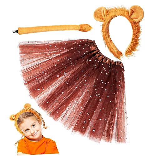 KOMBIUDA 1 Satz Löwen-Charakterkostüm Kostüm Löwenrock Party Kostüm Löwen Stirnband Vor Halloween-Kopfschmuck verkleiden Löwen-Stirnband für Mädchen Cosplay für Polyester KOMBIUDA 1 Satz Löwen-Charakterkostüm Kostüm Löwenrock Party Kostüm Löwen Stirnband Vor Halloween-Kopfschmuck verkleiden Löwen-Stirnband für Mädchen Cosplay für Polyester von KOMBIUDA
