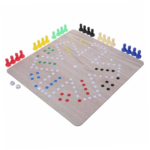 KOMBIUDA 1 Satz Ludo gesellschaftsspiele für Erwachsene für partyspiel familienspiele Brettspiel für klassisches Brettspiel Flugschachspielzeug Brettspieltisch Abs von KOMBIUDA