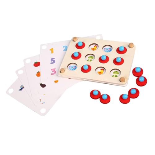 KOMBIUDA 1 Satz Memory-Spiel Schach Holzspielzeug Puzzle puzzlespiel üzzle Kid Toys spielzeuge Holz passendes pädagogisches passendes Pappelsperrholz von KOMBIUDA