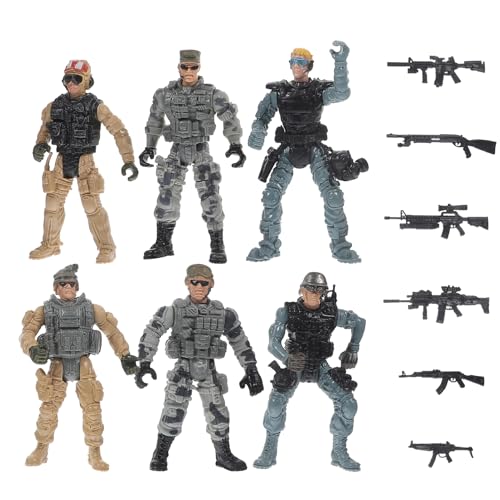 KOMBIUDA 12er Set Mini Soldaten Figuren Modelle Militärische Dekoration Für Sandtische Und Szenen Kleine Soldaten Statuen Als Tisch Ornamente Für Kreative Layouts von KOMBIUDA