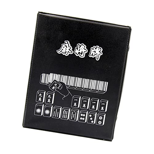 KOMBIUDA 1 Satz Mini-Mahjong Tragbares Brettspiel Kleines Chinesisches Mahjong Schachbrett Japanische Spielzeuge Reisezubehör Interessanter Mahjong Chinesische Acrylfliesen Mahjong PVC von KOMBIUDA