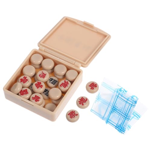 KOMBIUDA 1 Satz Miniatur Schachspiel für Puppenhaus Realistische Schachfiguren und Schachbrettspiel Zubehör für Miniatur Dekoration und Spielspaß KOMBIUDA 1 Satz Miniatur Schachspiel für Puppenhaus Realistische Schachfiguren und Schachbrettspiel Zubehör für Miniatur Dekoration und Spielspaß von KOMBIUDA