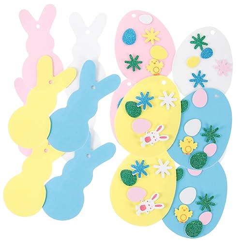 KOMBIUDA 1 Satz Osterdekoration Ostern Easter Bunny Ostereier ostergeschenke zu Ostern kreativer handwerklicher Charme Kindergarten basteln DIY-Materialien basteln Eva von KOMBIUDA