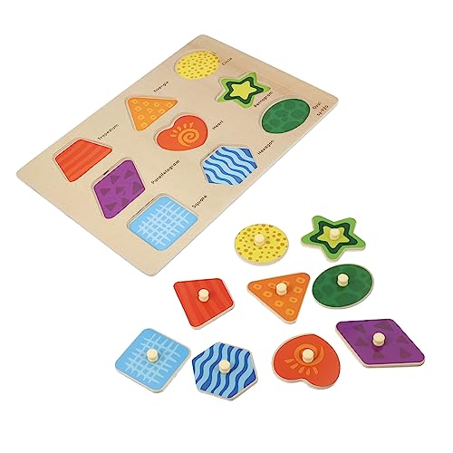 KOMBIUDA Pädagogisches Holzpuzzle Für Kinder 1 Set Passendes Puzzle Zum Lernen Von Formen Und Farben von KOMBIUDA