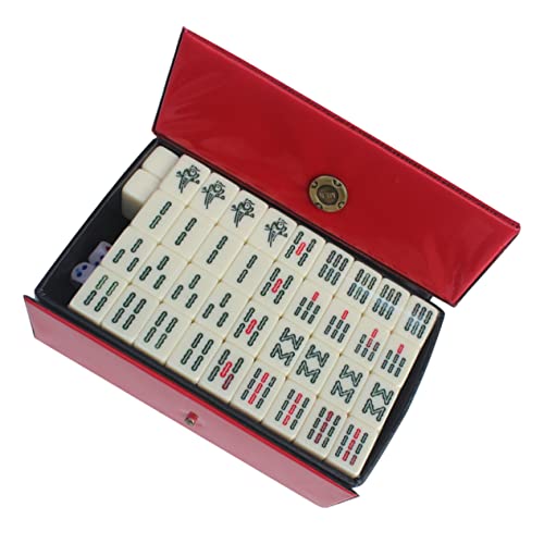 KOMBIUDA 1 Satz Reise Freizeit Mahjong Miniatur Chinesisches Mahjong Miniatur-Mahjong-kit Tragbares Chinesisches Spiel Reise Tischspiel Mahjong Spielzeug Für Die Reise Mahjong Mini Acryl von KOMBIUDA