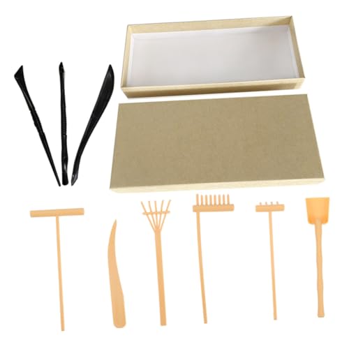 KOMBIUDA 4 Stücke Mini Zen Garten Rake Werkzeuge Sand Kunst Liefert Miniatur Rake Set Für Sand Tisch Schreibtisch von KOMBIUDA