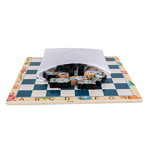 KOMBIUDA 1 Satz Schach Magnet-schachspiel Schachbrett Geheimes Brettspiel Spiele Dame Brettspiel Schach- Brettspiel Schach Spielhaus Stereo-schachspiel Hölzern von KOMBIUDA