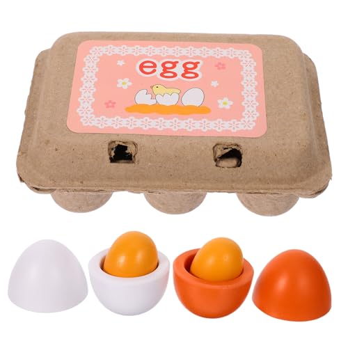 KOMBIUDA Pretend Food Toys Mini Ei Modell Set Kinderküche Spielzeug Gefälschte Eier Puppenhaus Ei Prop von KOMBIUDA