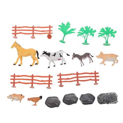 KOMBIUDA 1 Satz Simulationstiermodell Bauernhofspielzeug Mikrolandschaft Ornament Maßstabsmodell Tiere Miniaturzubehör Kinder Lernspielzeug Kinderspielzeug Realistisches Tiermodell PVC von KOMBIUDA